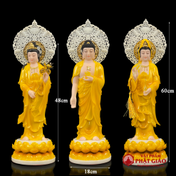 bo tuong tay phuong tam thanh dung bot da mau ho phach co hao quang nho cao 40cm 48cm 5