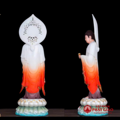 bo tuong tay phuong tam thanh dung dai sen bang bot da son co cao 48cm tong la de 58cm 9