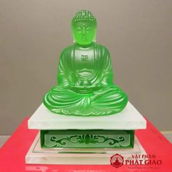 bo tuong that phat duoc su 7 mau ngoi de vuong chat lieu luu ly cao 14cm vat pham phat giao la boi 3