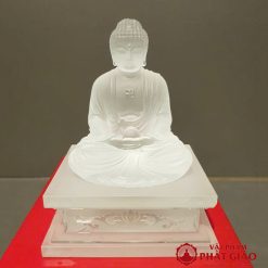 bo tuong that phat duoc su 7 mau ngoi de vuong chat lieu luu ly cao 14cm vat pham phat giao la boi 6