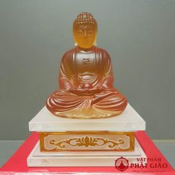 bo tuong that phat duoc su 7 mau ngoi de vuong chat lieu luu ly cao 14cm vat pham phat giao la boi 7