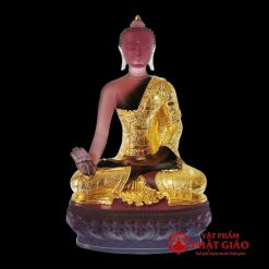 bo tuong that phat duoc su luu ly dat vang cao 22cm vat pham phat giao la boi 9