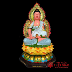 Bộ Tượng Thất Phật Dược Sư Mài Vẽ Cao Cấp, Chất Liệu Composite, Cao 65cm (Tổng Lá Đề 80cm) 7 bo tuong that phat duoc su mai ve cao cap chat lieu composite cao 65cm tong la de 80cm vat pham phat giao la boi 4