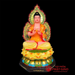 Bộ Tượng Thất Phật Dược Sư Mài Vẽ Cao Cấp, Chất Liệu Composite, Cao 65cm (Tổng Lá Đề 80cm) 6 bo tuong that phat duoc su mai ve cao cap chat lieu composite cao 65cm tong la de 80cm vat pham phat giao la boi 5