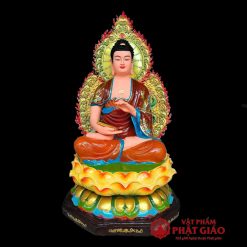 Bộ Tượng Thất Phật Dược Sư Mài Vẽ Cao Cấp, Chất Liệu Composite, Cao 65cm (Tổng Lá Đề 80cm) 2 bo tuong that phat duoc su mai ve cao cap chat lieu composite cao 65cm tong la de 80cm vat pham phat giao la boi 9