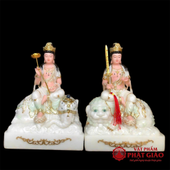 bo tuong van thu pho hien bo tat bot da cam thach mau xanh nhat cao 30cm 40cm vat pham phat giao la boi 2