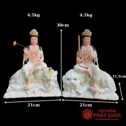 bo tuong van thu pho hien bo tat bot da cam thach mau xanh nhat cao 30cm 40cm vat pham phat giao la boi 6