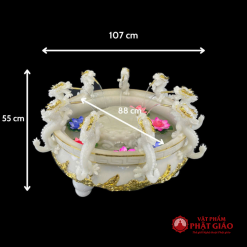 chau tam phat cuu long thach ngoc vien vang chat lieu bot da vat pham phat giao la boi 6