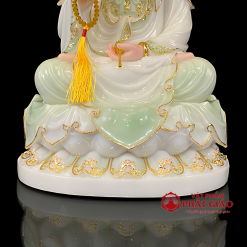 Tượng Bồ Tát Quan Âm Có Hào Quang, Chất Liệu Bột Đá Cẩm Thạch, Cao 40cm, 48cm, 65cm 2 tuong bo tat quan am co hao quang chat lieu bot da cam thach cao 40cm 48cm 65cm 4