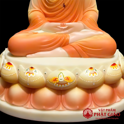 tuong bon su thich ca thanh dao son vang cam chat lieu bot da cao 40cm vat pham phat giao la boi 4