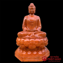 tuong bon su thich ca tinh tam ngoi dai sen bang go huong cao 60cm vat pham phat giao la boi 2