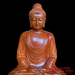 tuong bon su thich ca tinh tam ngoi dai sen bang go huong cao 60cm vat pham phat giao la boi 4