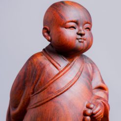 Tượng chú tiểu gỗ trắc 20cm 3 Tượng chú tiểu gỗ trắc 20cm