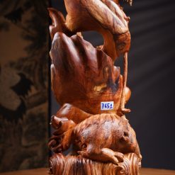 Tượng Đạt Ma gỗ cẩm lai SP7651 3 Tượng Đạt Ma gỗ cẩm lai SP7651