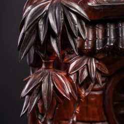 Tượng Đạt Ma ngồi thiền gỗ trắc SP3498