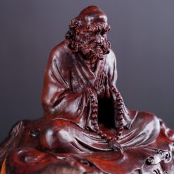 Tượng Đạt Ma ngồi thiền gỗ trắc SP2998 2 Tượng Đạt Ma ngồi thiền gỗ trắc SP2998
