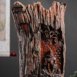 Tượng Đạt Ma ngồi thiền gỗ trắc SP2583 1 Tượng Đạt Ma ngồi thiền gỗ trắc SP2583