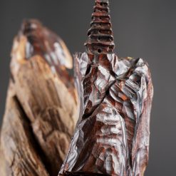 Tượng Đạt Ma ngồi thiền gỗ trắc SP3172