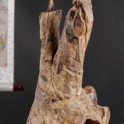 Tượng Đạt Ma ngồi thiền gỗ trắc SP3172