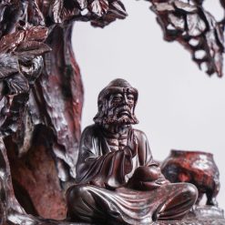 Tượng Đạt Ma ngồi thiền gỗ trắc SP3570 3 Tượng Đạt Ma ngồi thiền gỗ trắc SP3570