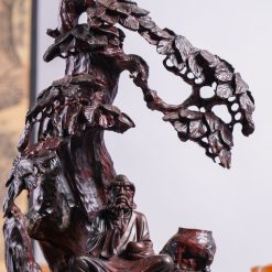 Tượng Đạt Ma ngồi thiền gỗ trắc SP3570 6 Tượng Đạt Ma ngồi thiền gỗ trắc SP3570