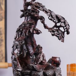 Tượng Đạt Ma ngồi thiền gỗ trắc SP3570 1 Tượng Đạt Ma ngồi thiền gỗ trắc SP3570