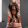 Tượng Đạt Ma ngồi thiền gỗ trắc SP3579