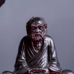 Tượng Đạt Ma ngồi thiền gỗ trắc SP571