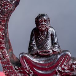 Tượng Đạt Ma ngồi thiền gỗ trắc SP571