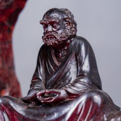 Tượng Đạt Ma ngồi thiền gỗ trắc SP571