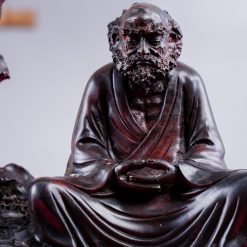 Tượng Đạt Ma ngồi thiền gỗ trắc SP7544 3 Tượng Đạt Ma ngồi thiền gỗ trắc SP7544