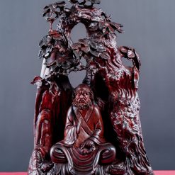 Tượng Đạt Ma ngồi thiền gỗ trắc SP7546 1 Tượng Đạt Ma ngồi thiền gỗ trắc SP7546