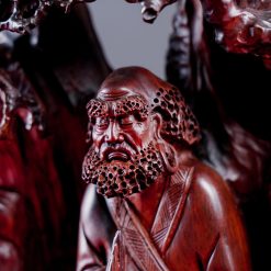 Tượng Đạt Ma ngồi thiền gỗ trắc SP7546 3 Tượng Đạt Ma ngồi thiền gỗ trắc SP7546