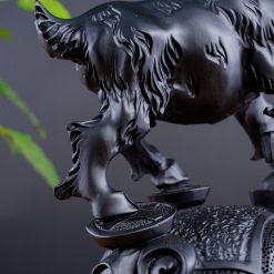 Tượng dê bằng gỗ - Nhất Dương gỗ mun 5 Tượng dê bằng gỗ - Nhất Dương gỗ mun