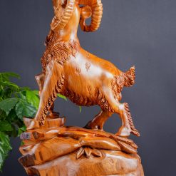 Tượng dê gỗ ngọc am Nhất Dương ngậm xâu tiền