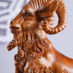 Tượng dê phong thủy Nhất Dương gỗ ngọc am