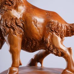 Tượng dê phong thủy Nhất Dương gỗ ngọc am