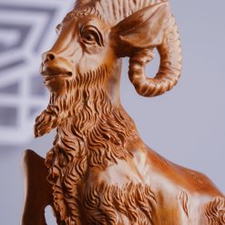 Tượng dê phong thủy Nhất Dương gỗ ngọc am