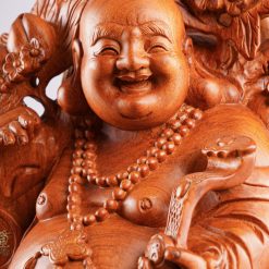 Tượng Di Lặc Vạn Sự Như Ý gỗ hương cao 60cm 3 Tượng Di Lặc Vạn Sự Như Ý gỗ hương cao 60cm