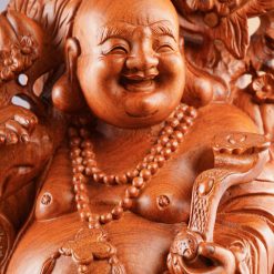 Tượng Di Lặc Vạn Sự Như Ý gỗ hương cao 60cm 4 Tượng Di Lặc Vạn Sự Như Ý gỗ hương cao 60cm