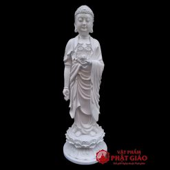 tuong duc a di da than trang tinh tong chat lieu composite cao 68cm vat pham phat giao la boi 1 2