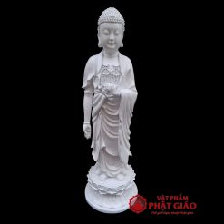 tuong duc a di da than trang tinh tong chat lieu composite cao 68cm vat pham phat giao la boi 5