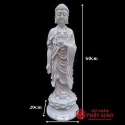 tuong duc a di da than trang tinh tong chat lieu composite cao 68cm vat pham phat giao la boi 7