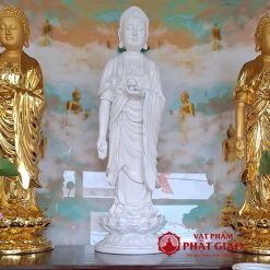 tuong duc a di da than trang tinh tong chat lieu composite cao 68cm vat pham phat giao la boi 8