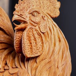 Tượng gà trống phong thủy nhất kê gỗ ngọc am SP7540 2 Tượng gà trống phong thủy nhất kê gỗ ngọc am SP7540