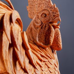 Tượng gà trống phong thủy nhất kê gỗ ngọc am SP7540 5 Tượng gà trống phong thủy nhất kê gỗ ngọc am SP7540