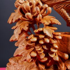 Tượng gà trống phong thủy nhất kê gỗ ngọc am SP7540 6 Tượng gà trống phong thủy nhất kê gỗ ngọc am SP7540