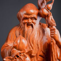 Tượng gỗ Phúc Lộc Thọ gỗ hương cao 60cm