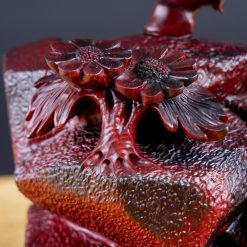 Tượng ngựa để bàn Nhất Mã gỗ trắc 35cm SP7470