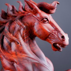 Tượng ngựa để bàn Nhất Mã gỗ trắc 4 Tượng ngựa để bàn Nhất Mã gỗ trắc